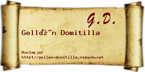 Gellén Domitilla névjegykártya